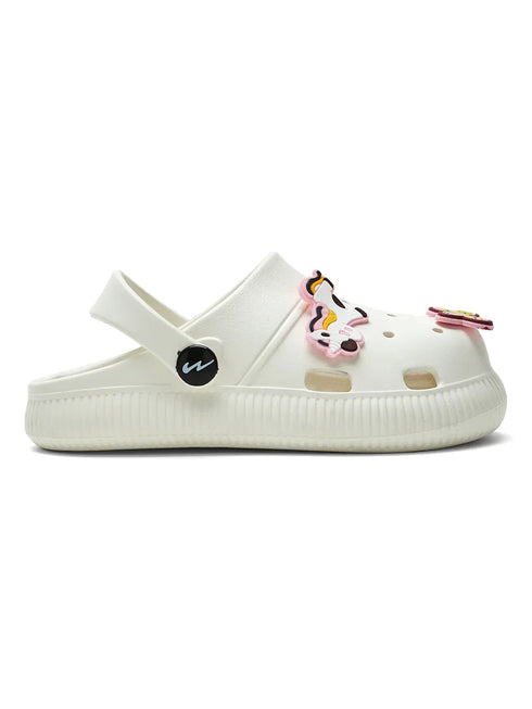 GC-9002K White Kid's Clogs